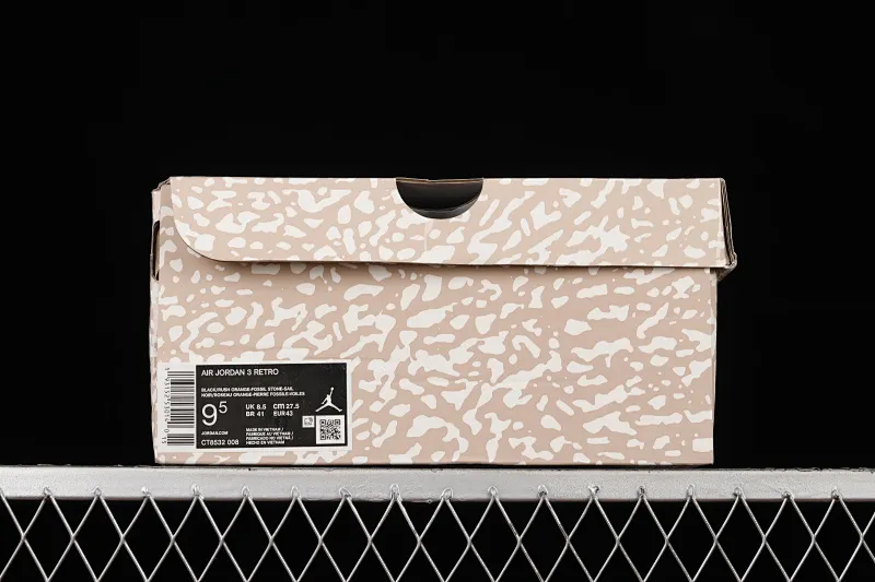 All categories Air Jordan Jordan series basketball shoes Air Jordan 3 Air Jordan 3 SE "Denim" AJ3 Joe 3 black brown cement CT8532-008
